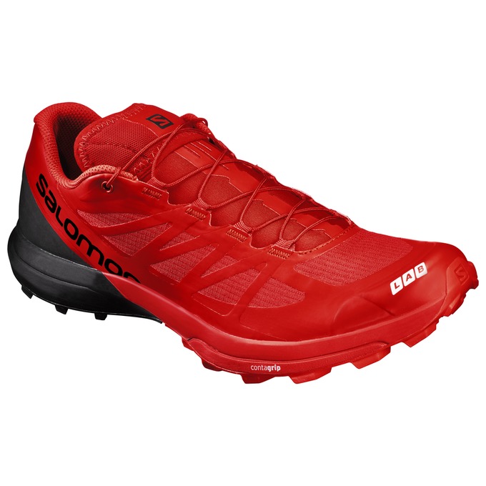 Chaussures De Trail Running Salomon Homme Rouge / Noir - Salomon S/LAB SENSE 6 SG - France (2958-PZA